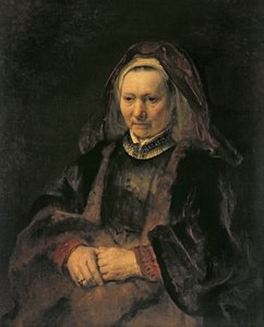 高齢者の女性の肖像、c。 1650